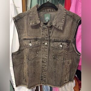 Wild Fable Brown Denim Vest